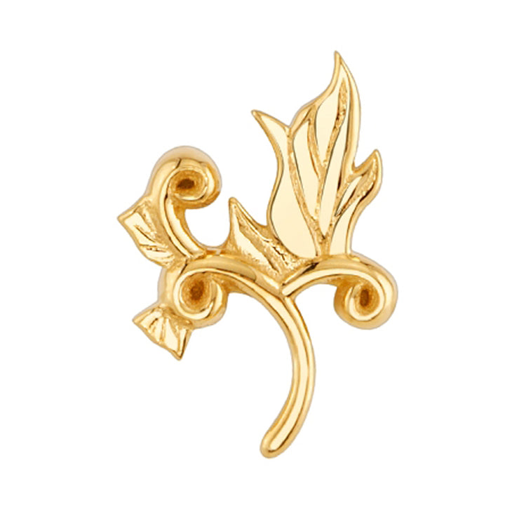 "Madrone" Threaded End in Gold & Platinum