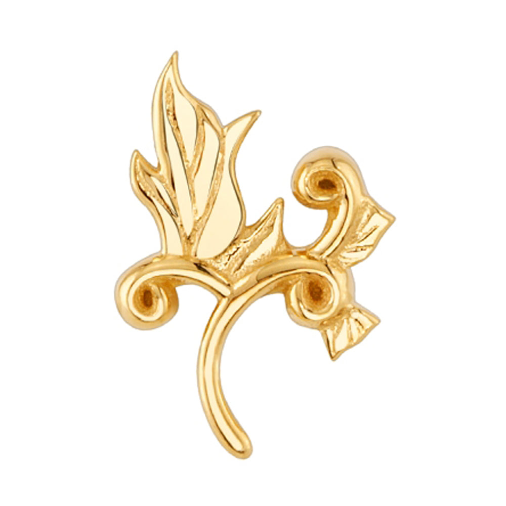 "Madrone" Threaded End in Gold & Platinum