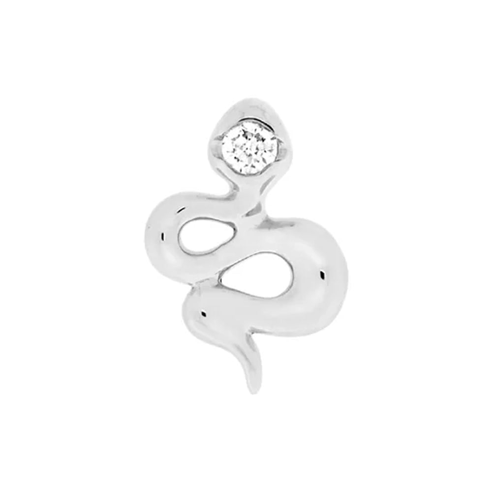 threadless: Viper Mini End in Gold with Genuine Gemstone
