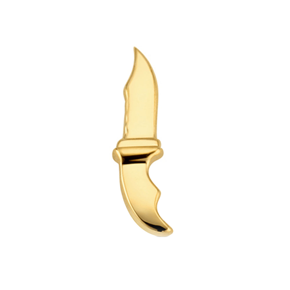 Knife Threaded End in Gold