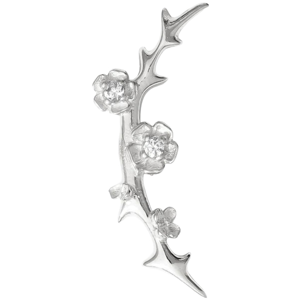 threadless: Cherry Blossom Pin in Gold with Gemstones