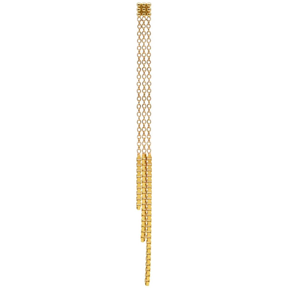 "Dreamland" Threaded End With Chains in Gold