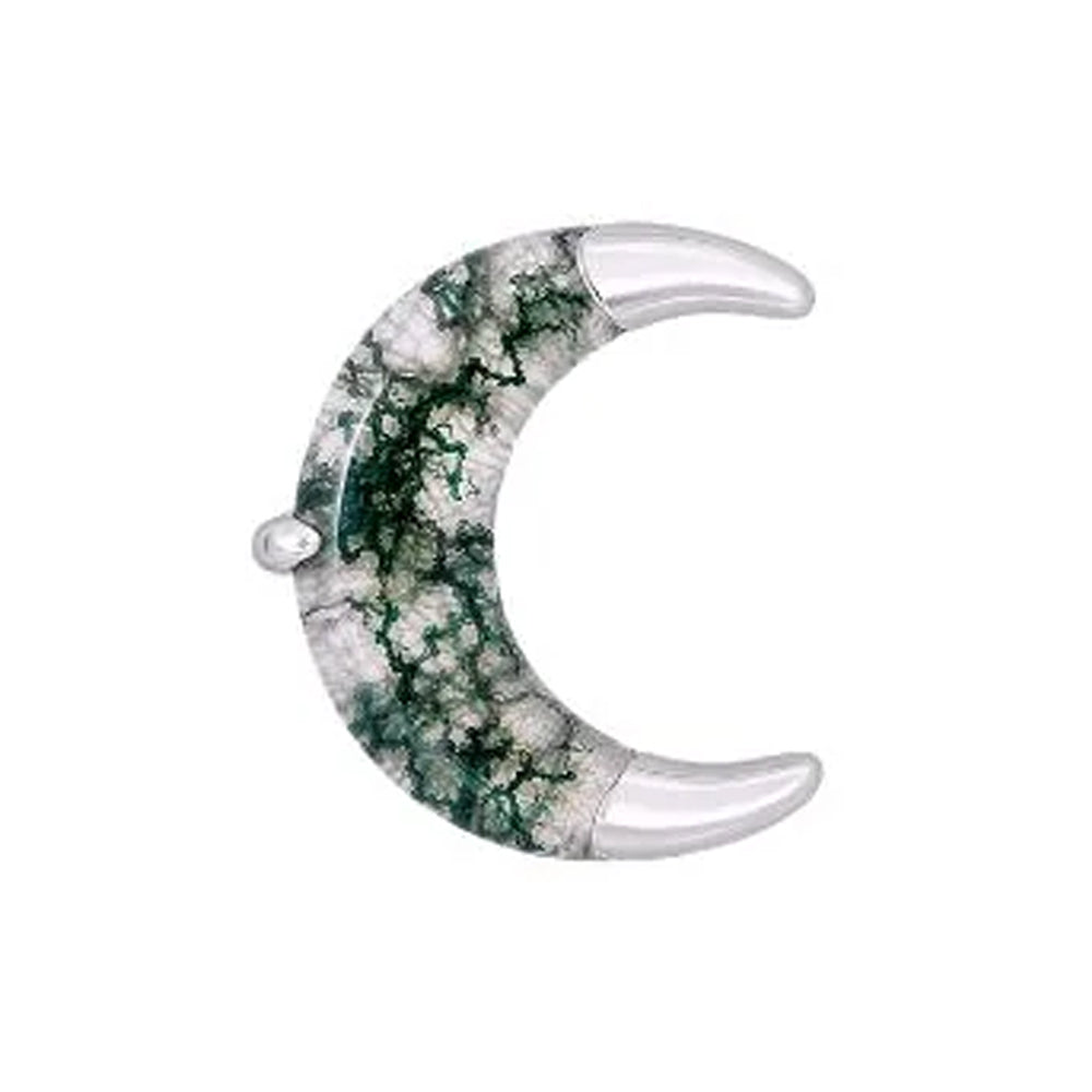 threadless: "Witching Hour" End in Gold with Moss Agate