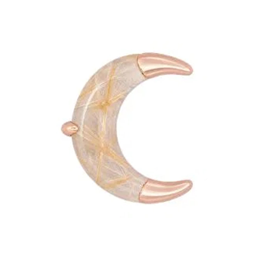 threadless: "Witching Hour" End in Gold with Rutilated Quartz