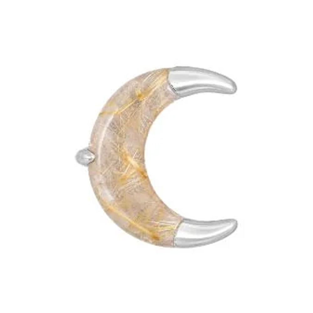 threadless: "Witching Hour" End in Gold with Rutilated Quartz