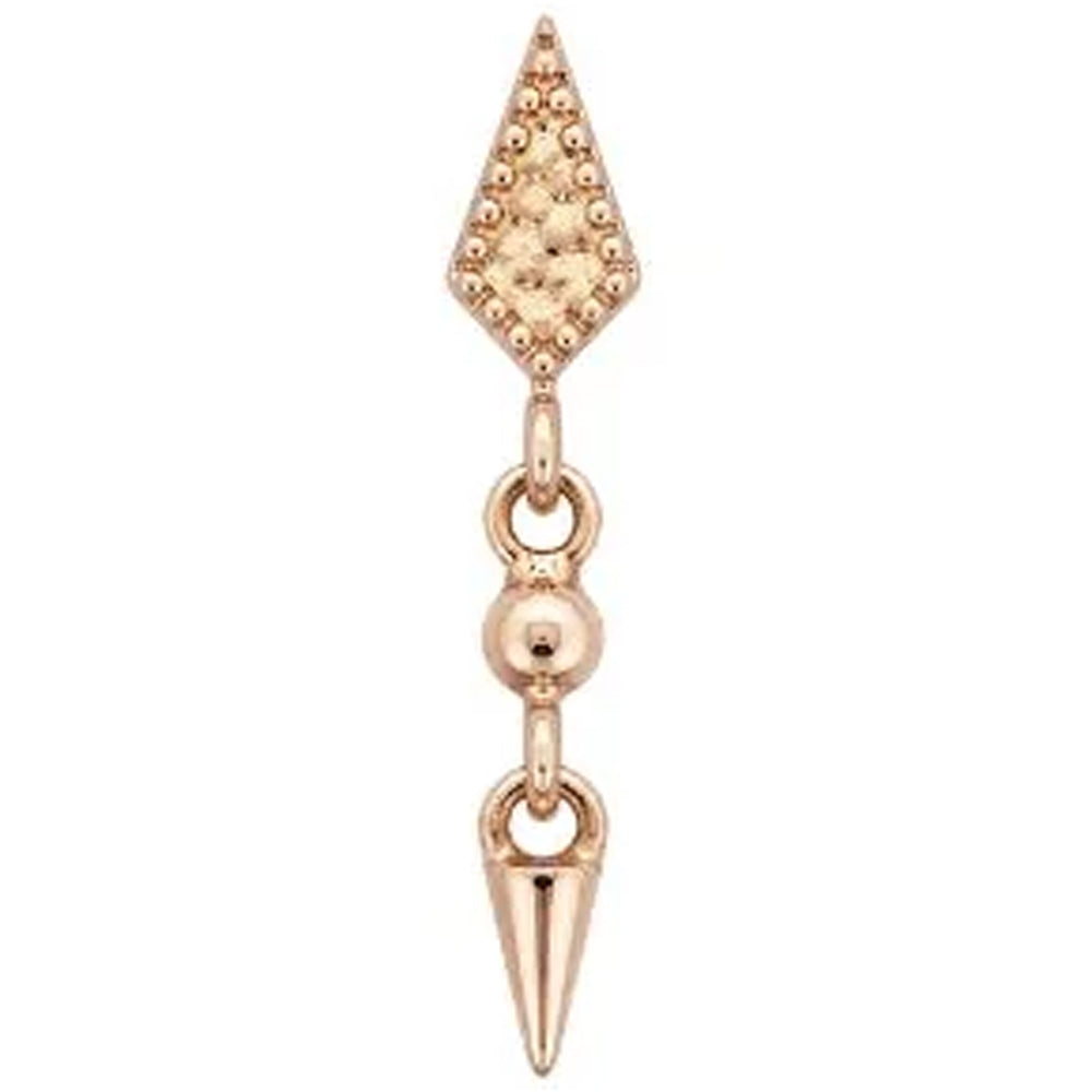 threadless: "Gold Therapy" End with Dangle in Gold