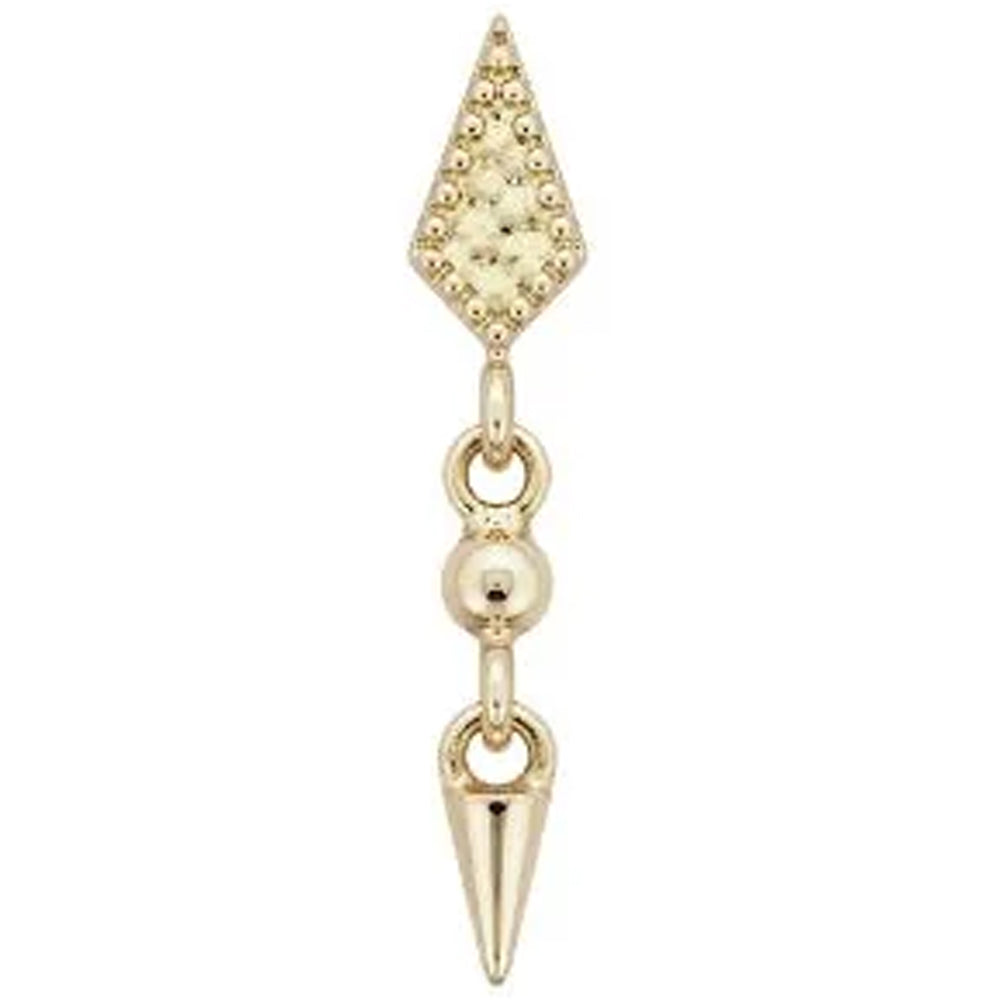 threadless: "Gold Therapy" End with Dangle in Gold