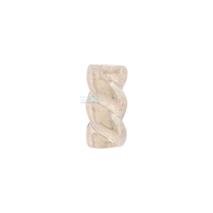 "Marshmallow Twist" Threaded End in Gold