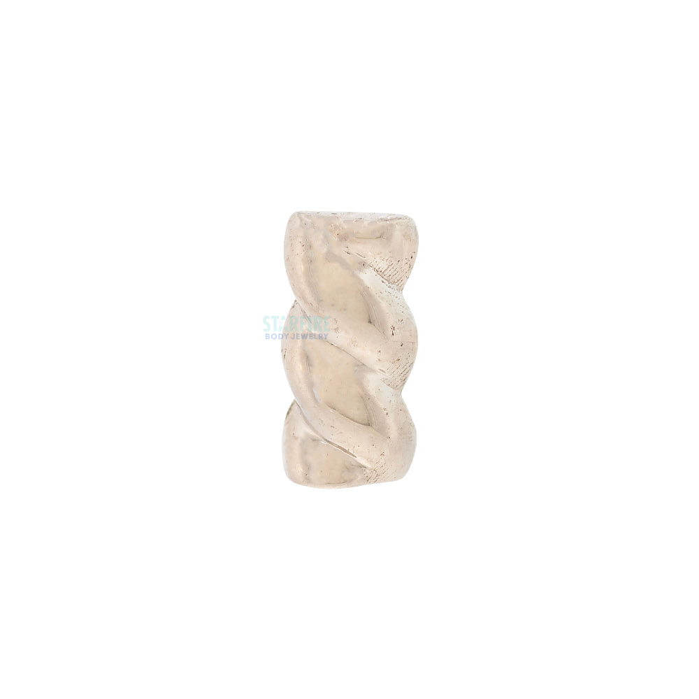 "Marshmallow Twist" Threaded End in Gold