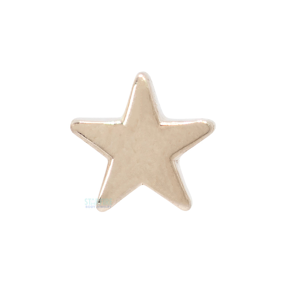 Star Threaded End in Gold
