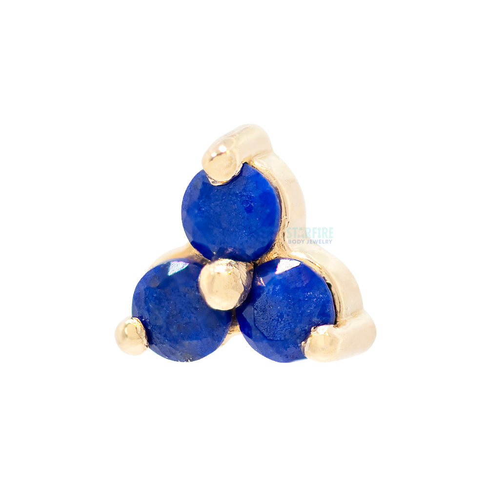 threadless: Lapis Lazuli Trinity End in Gold