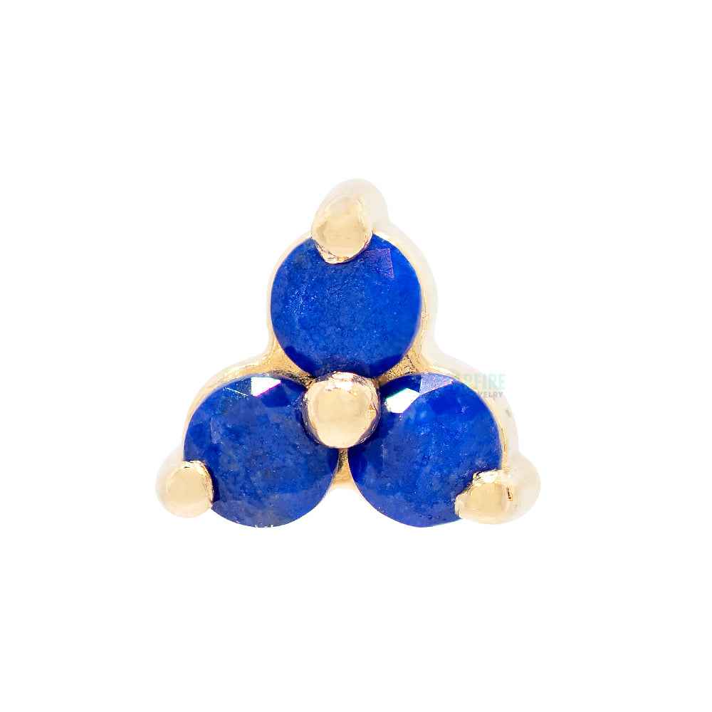 threadless: Lapis Lazuli Trinity End in Gold