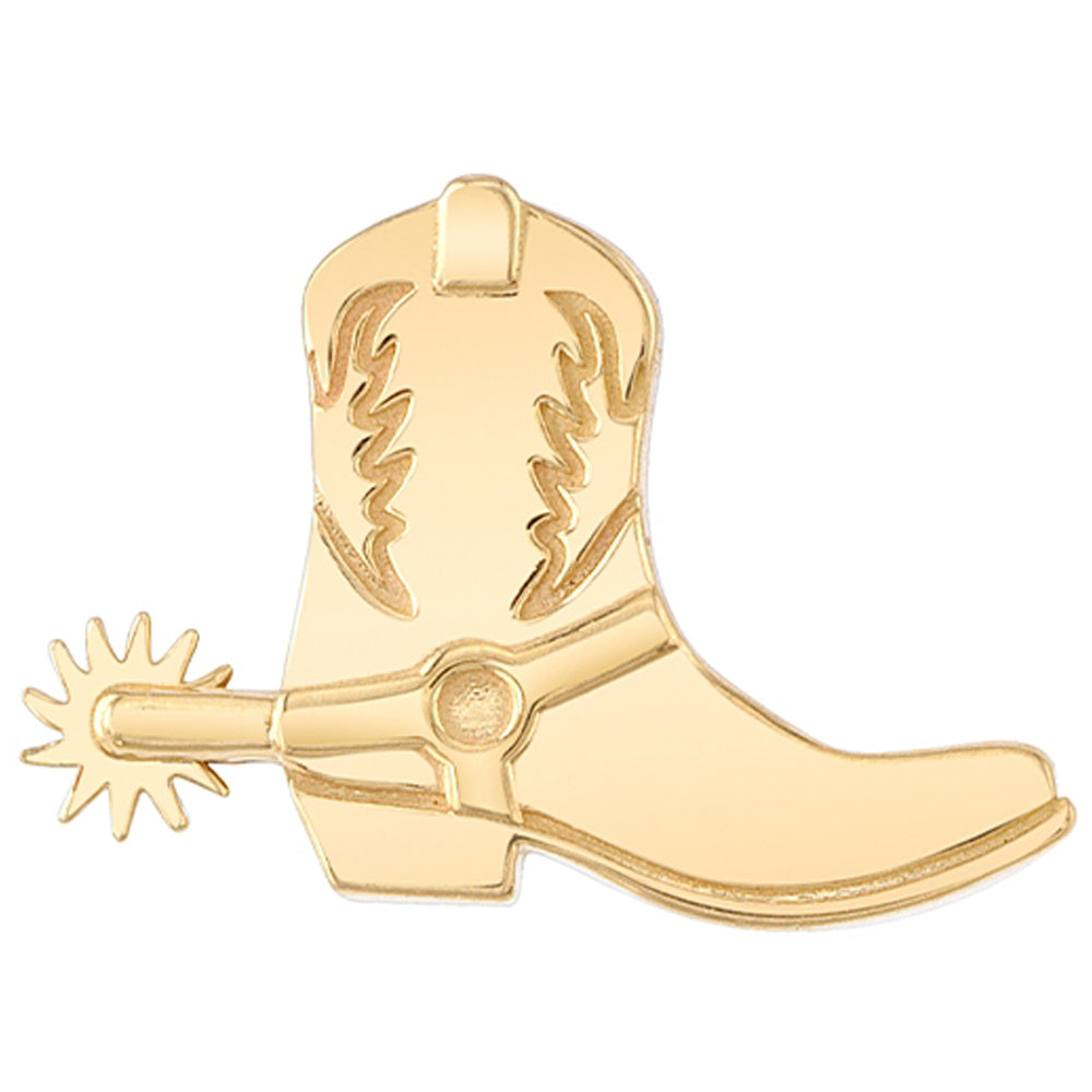 "Boots with the Spur" Threaded End in Gold & Platinum
