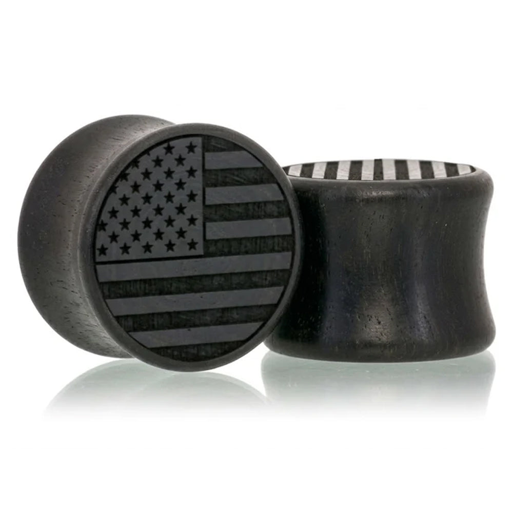 Stars & Stripes Wood Plugs
