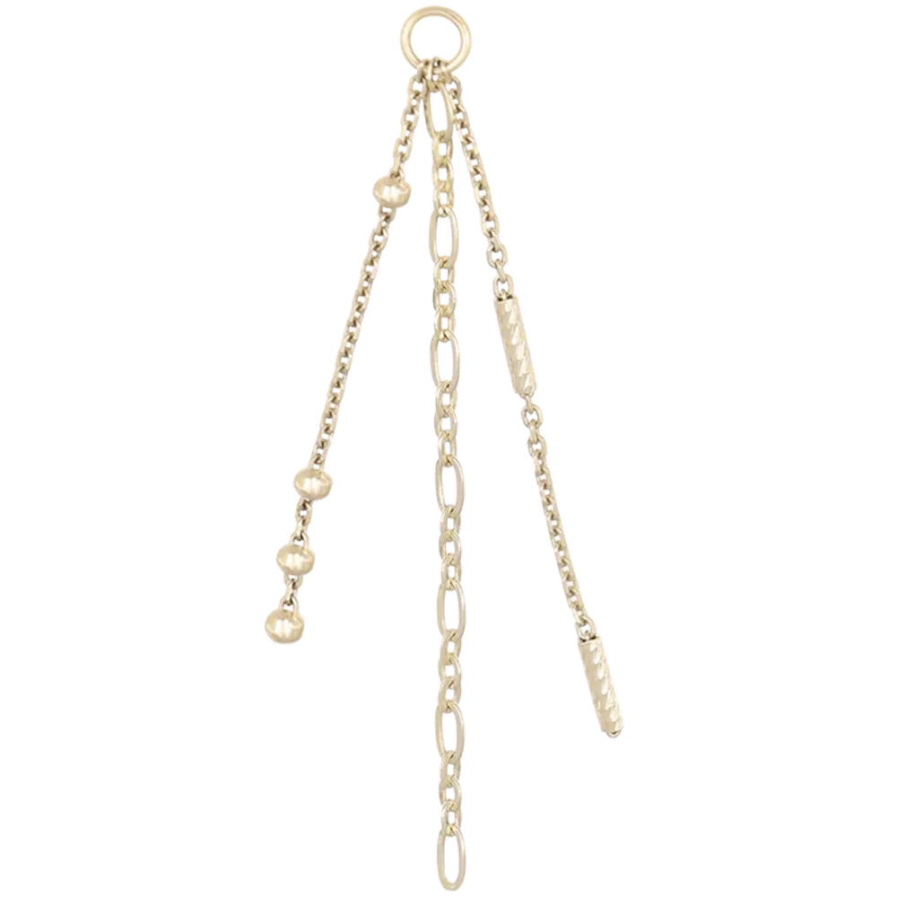 "Coda" Chain Charm in Gold