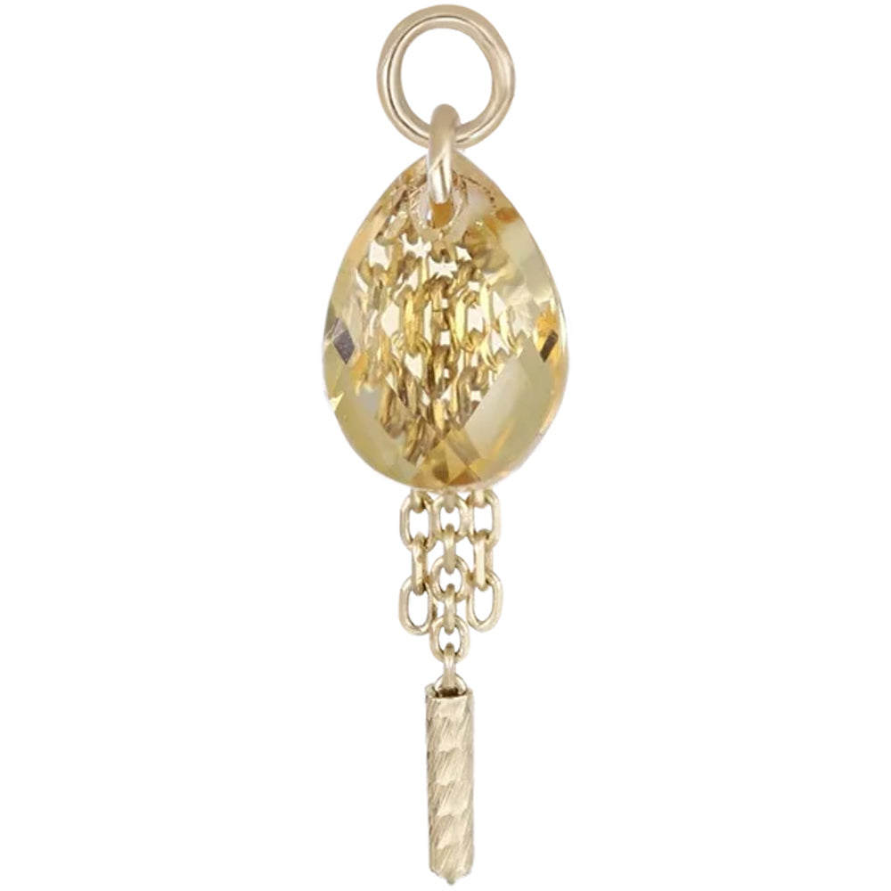 "Nobel" Charm in Gold with Gemstone