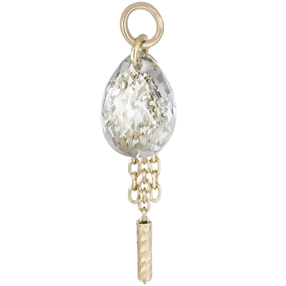 "Nobel" Charm in Gold with Gemstone