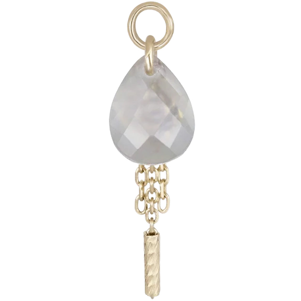 "Nobel" Charm in Gold with Gemstone