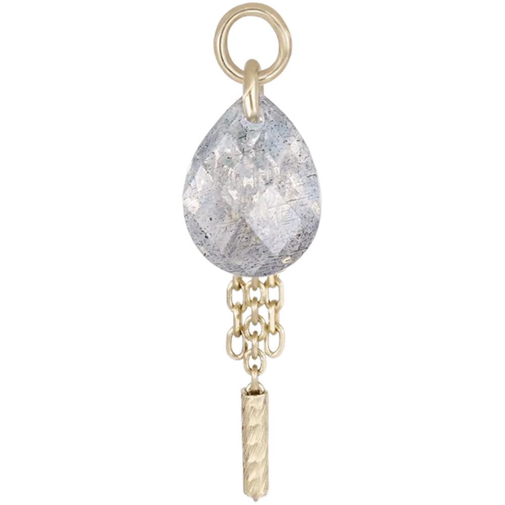 "Nobel" Charm in Gold with Gemstone