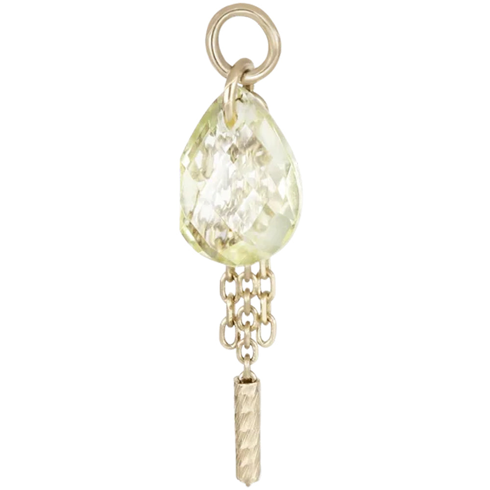"Nobel" Charm in Gold with Gemstone