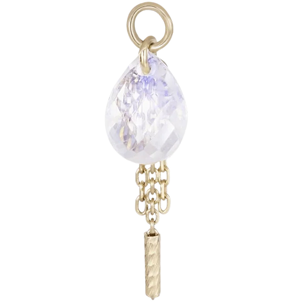 "Nobel" Charm in Gold with Gemstone