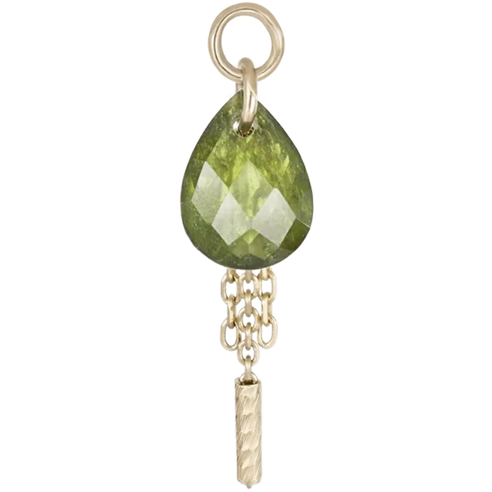 "Nobel" Charm in Gold with Gemstone