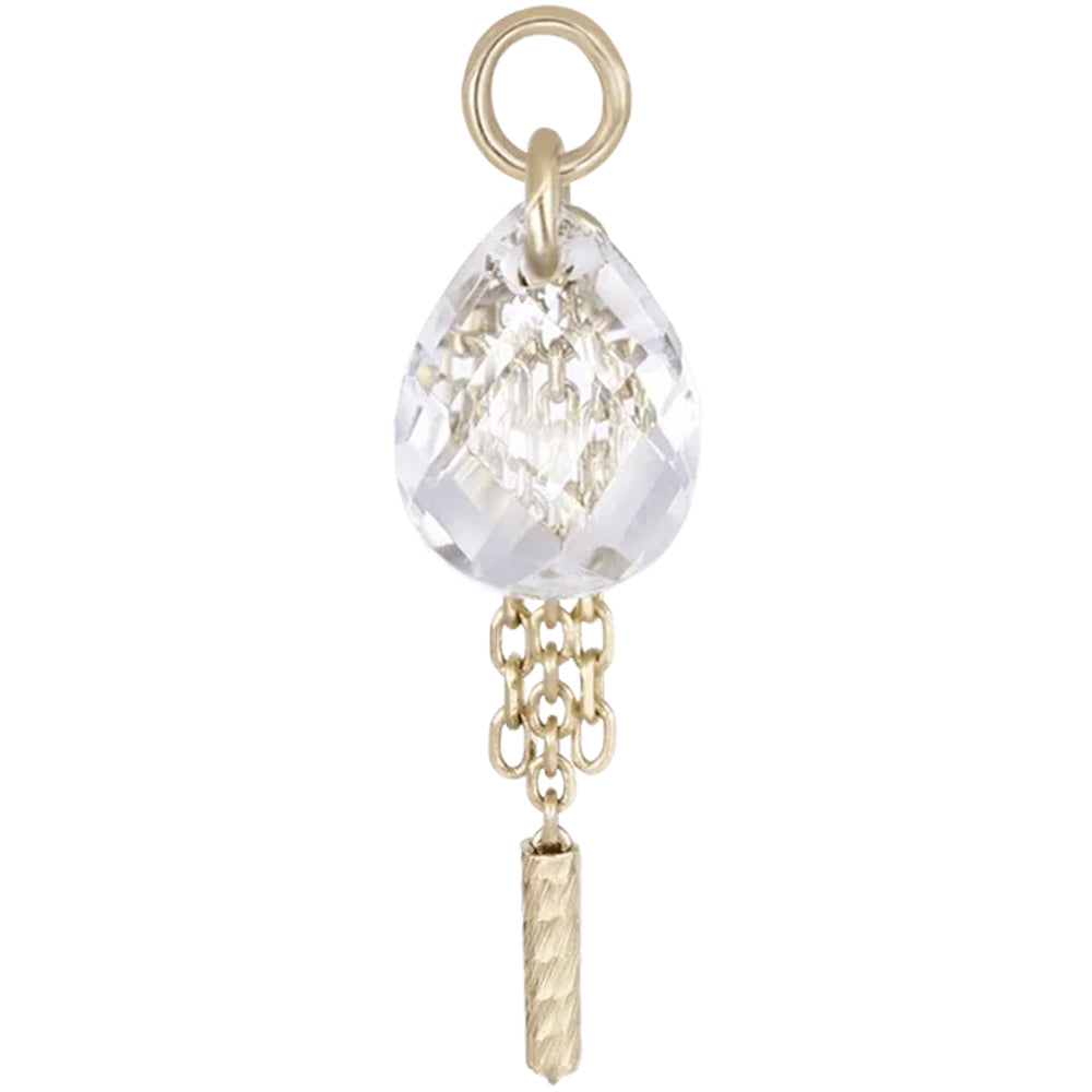 "Nobel" Charm in Gold with Gemstone