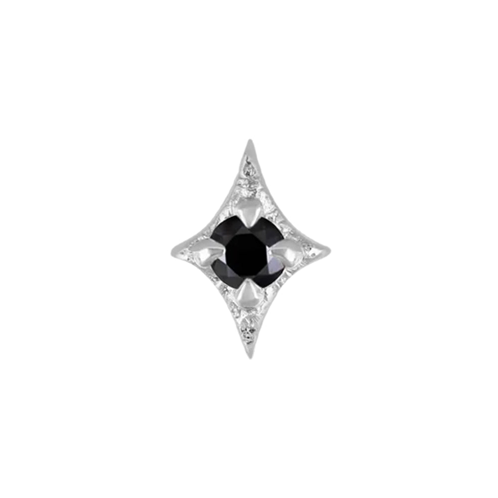 threadless: Diamond "Ace of Gems" End in Gold with Natural Gemstone