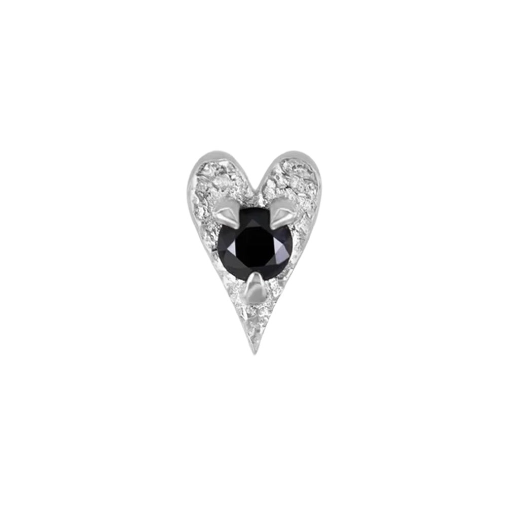threadless: Heart "Ace of Gems" End in Gold with Natural Gemstone