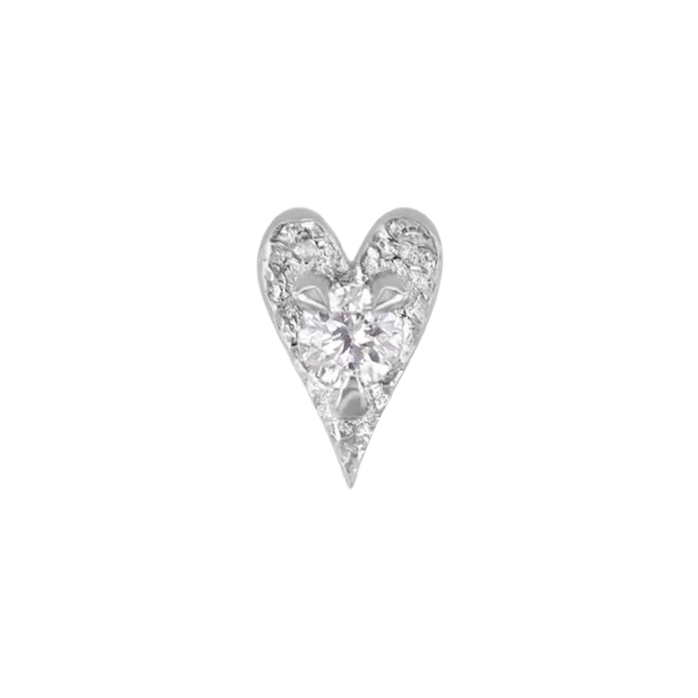 threadless: Heart "Ace of Gems" End in Gold with Natural Gemstone