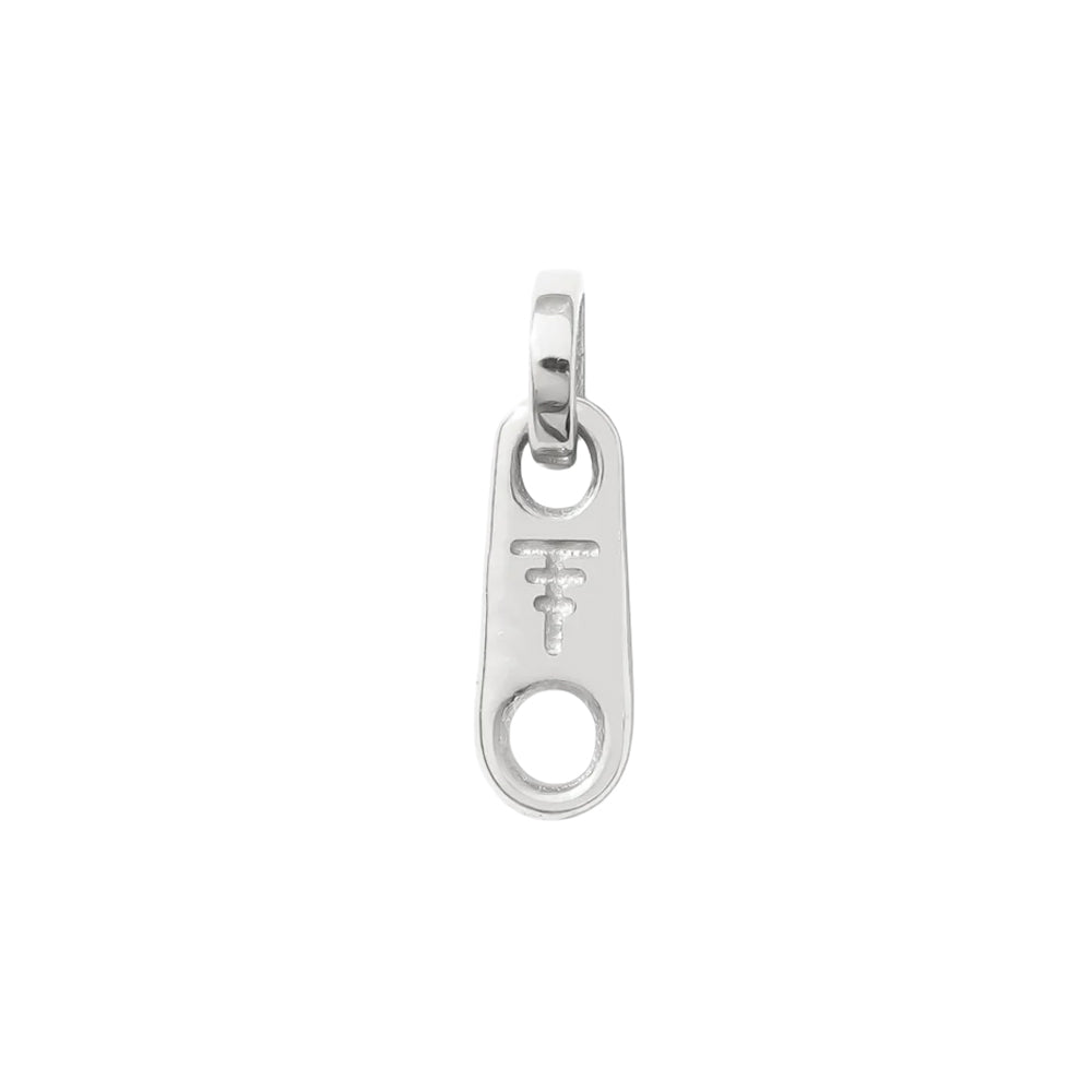 threadless: Zipper Pin with Dangle in Gold