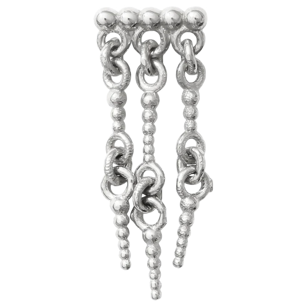 threadless: "Chime" Hidden Helix Pin with Chains in Gold