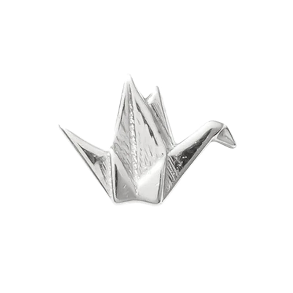 threadless: Origami Crane Pin in Gold