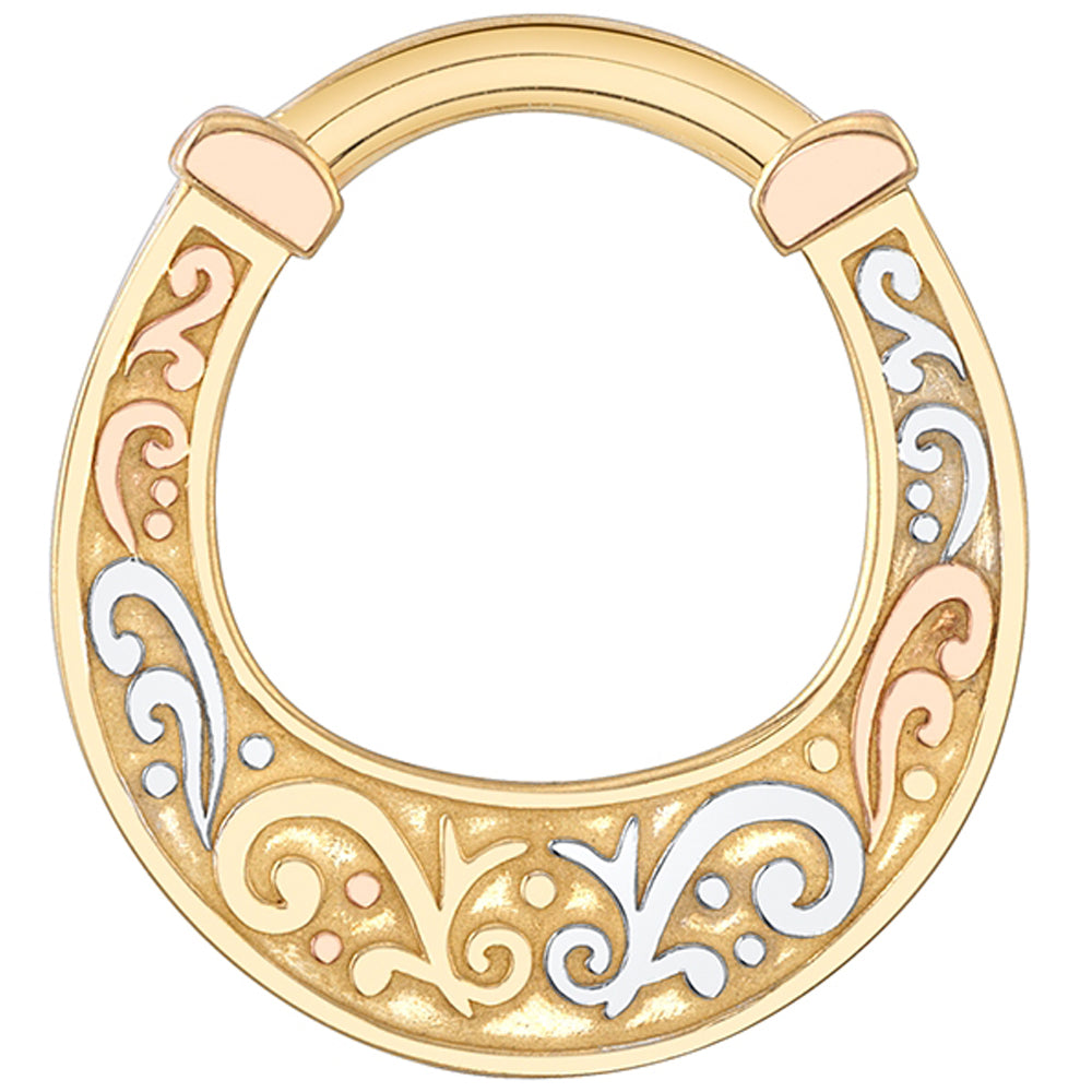 "Almost Lucky" Hinge Ring in Gold
