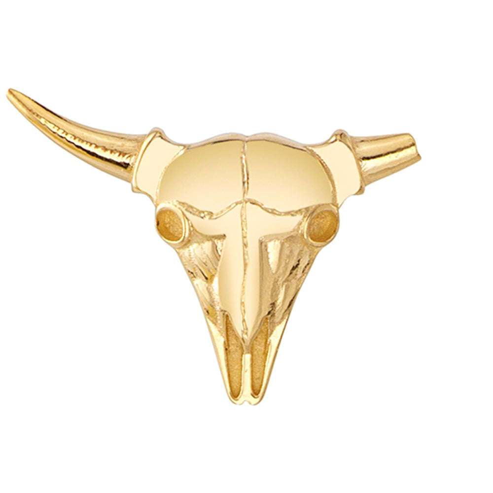 Broken Bovine Threaded End in Gold & Platinum
