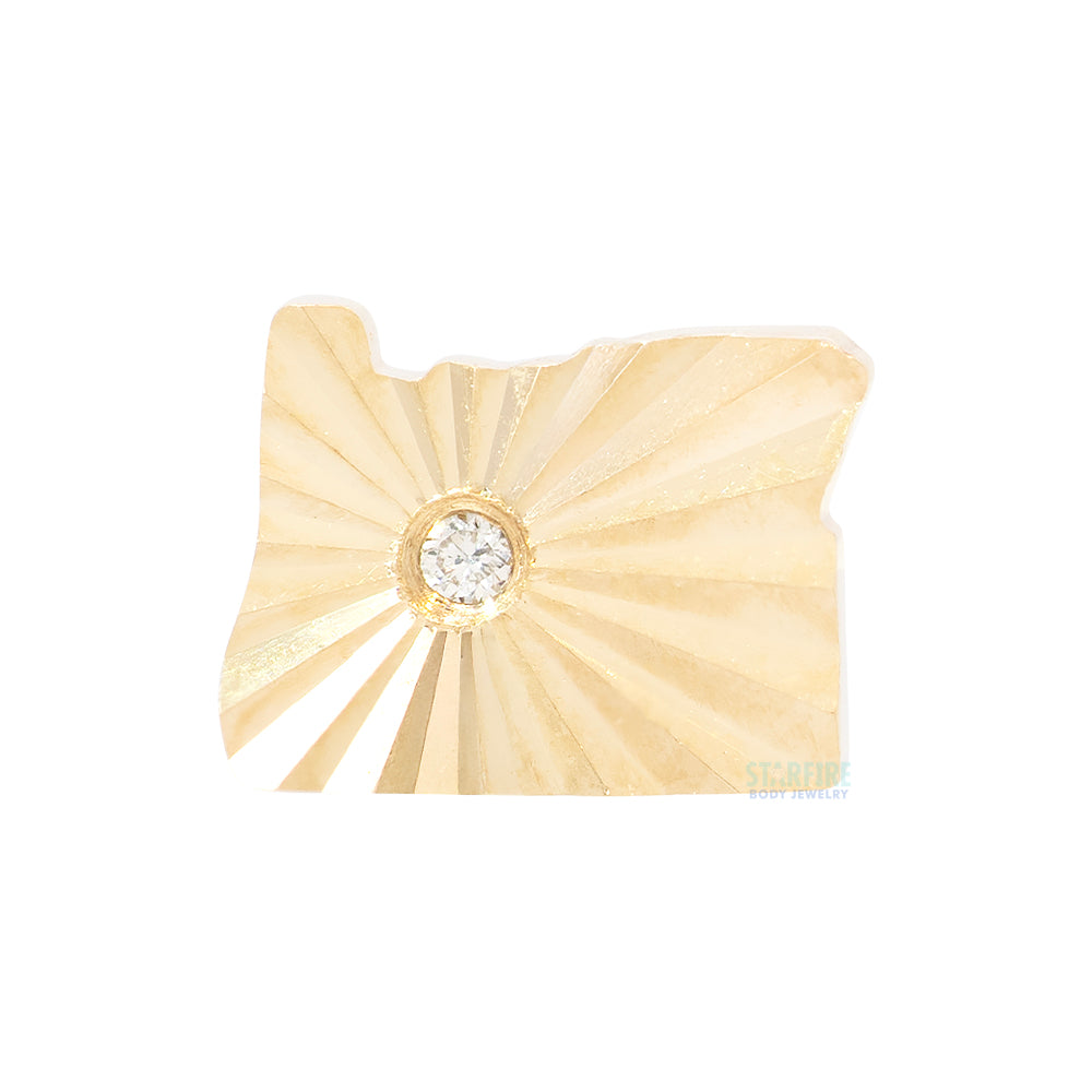 threadless: Bend, OR (Central Oregon) End in Gold with Diamond