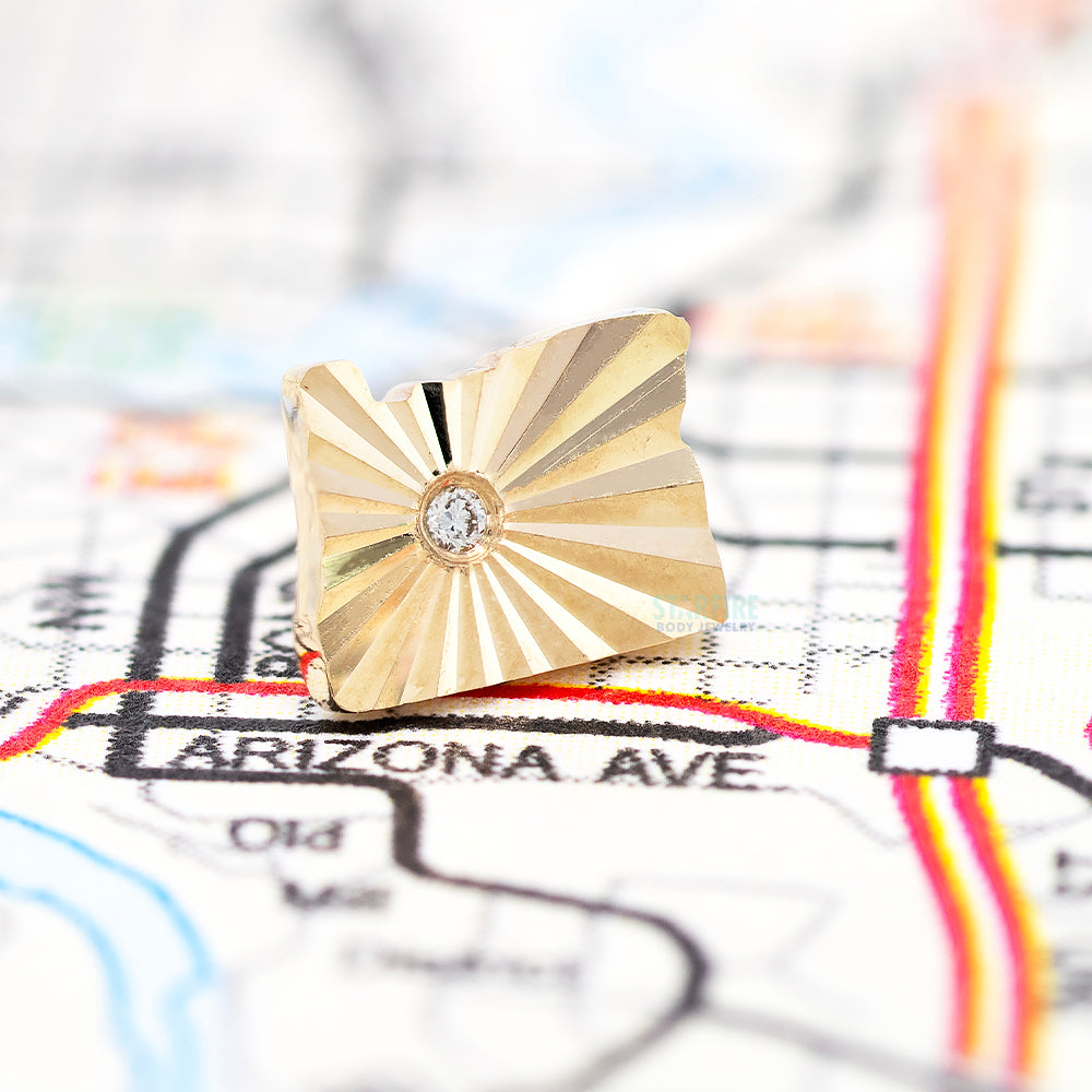 threadless: Bend, OR (Central Oregon) End in Gold with Diamond