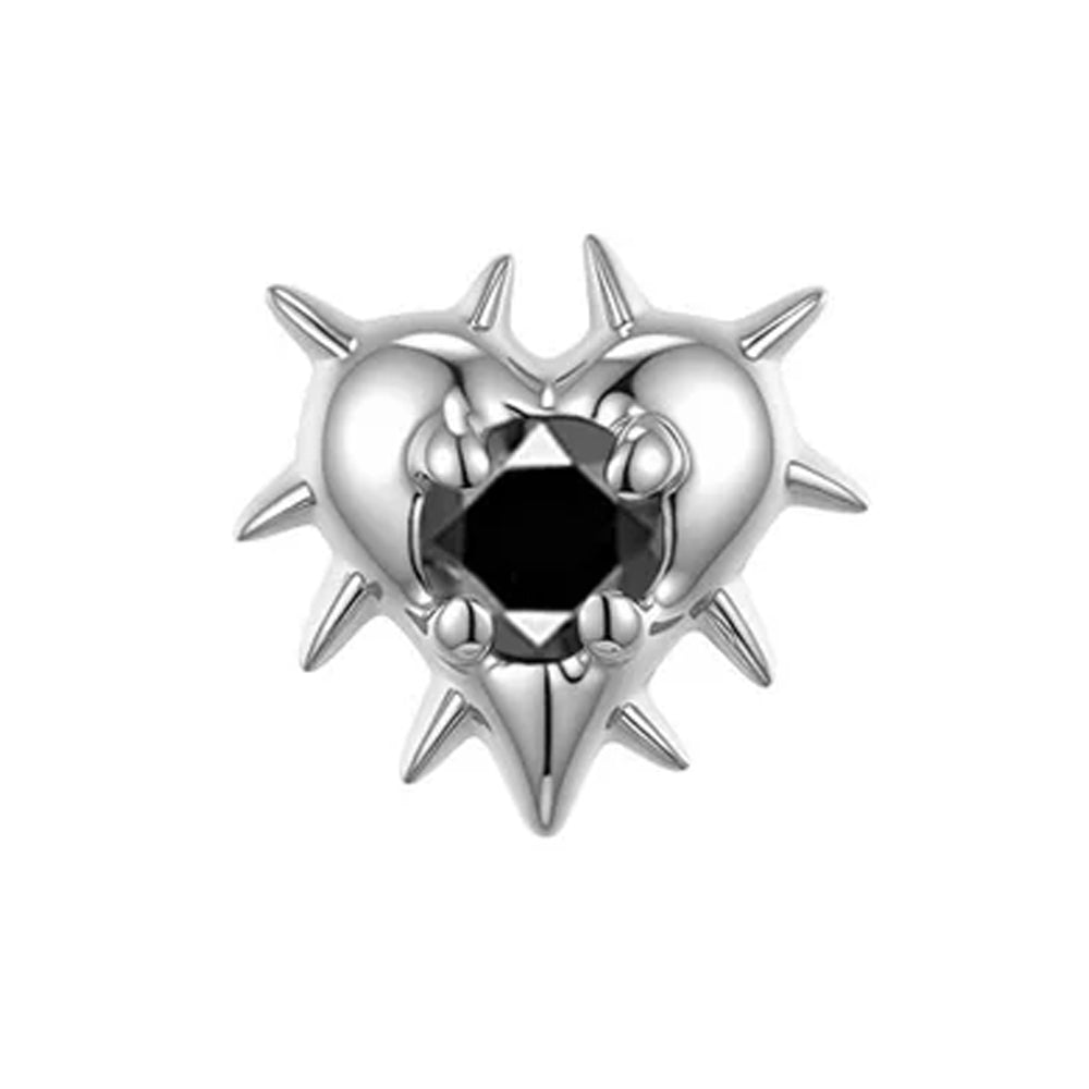 threadless: Prickly Heart End in Gold with Genuine Gemstone