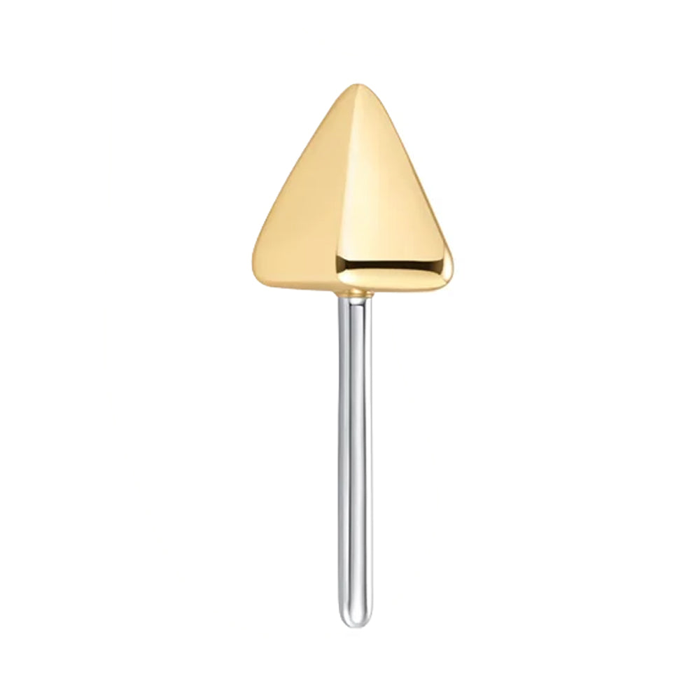 threadless: Faceted Spike End in Gold