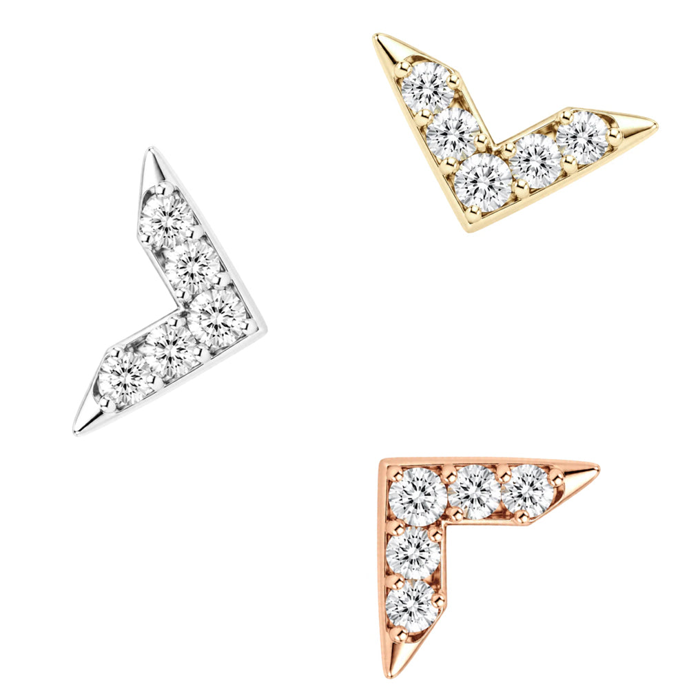 threadless: "Revival" End in Gold with CZ's