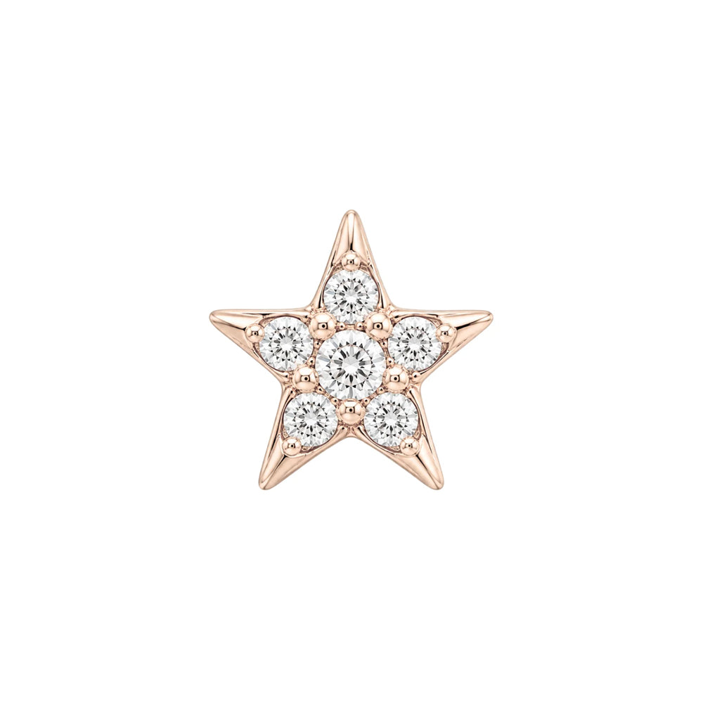 threadless: "Starling" End in Gold with CZ's