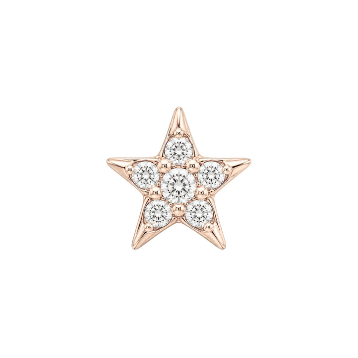 threadless: "Starling" End in Gold with CZ's