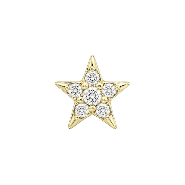 threadless: "Starling" End in Gold with CZ's