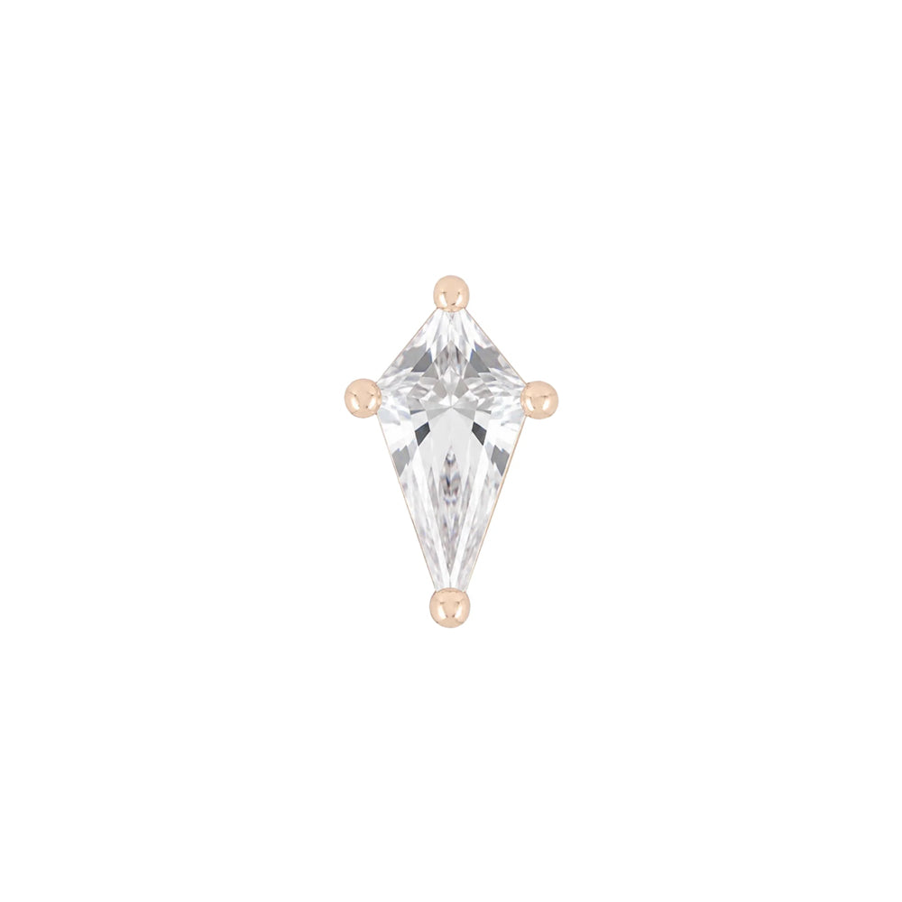 threadless: "Nolita" End in Gold with CZ