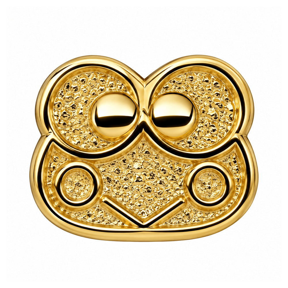 "Keroppi" Threaded End in Gold