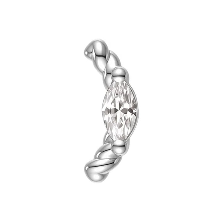threadless: "Click" End in Gold with CZ