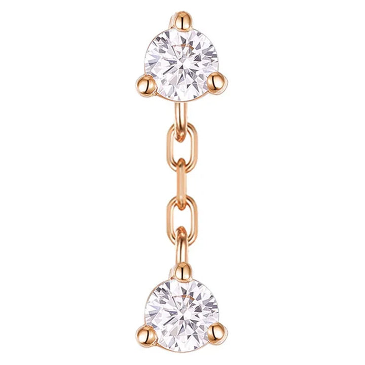 threadless: "Vibe" Chain End in Gold with CZ's