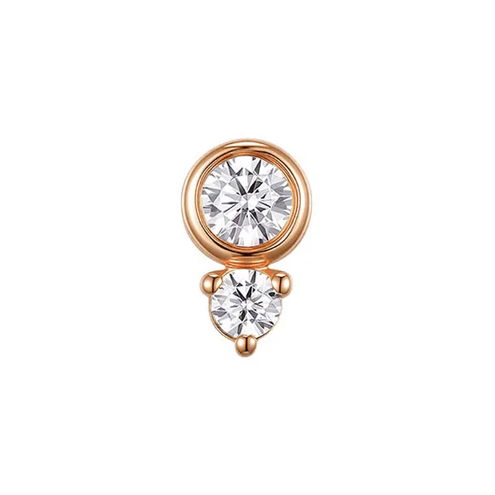 threadless: "Smitten" End in Gold with CZ's
