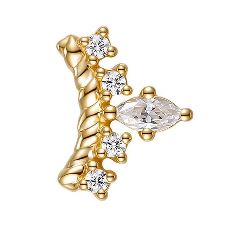 threadless: "Divine" End in Gold with CZ's