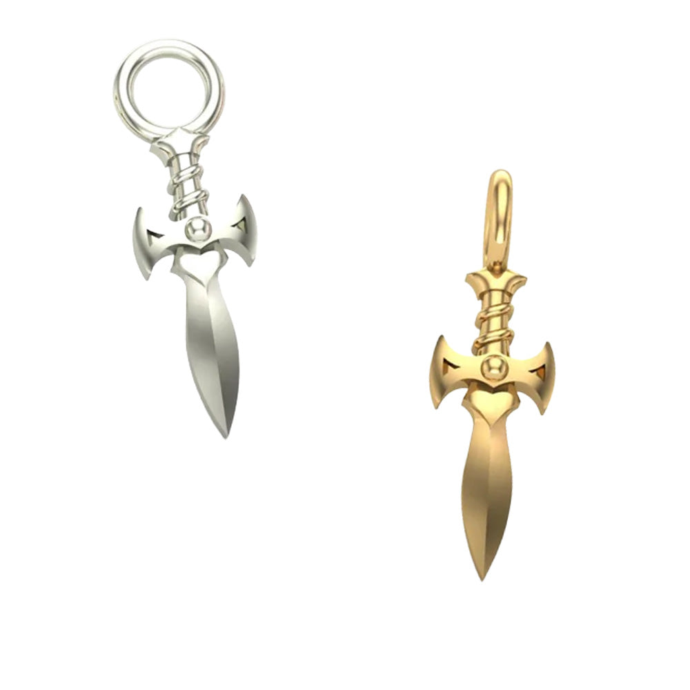 Dagger Charm in Gold
